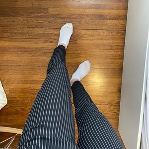 Pinstripe skinny pants